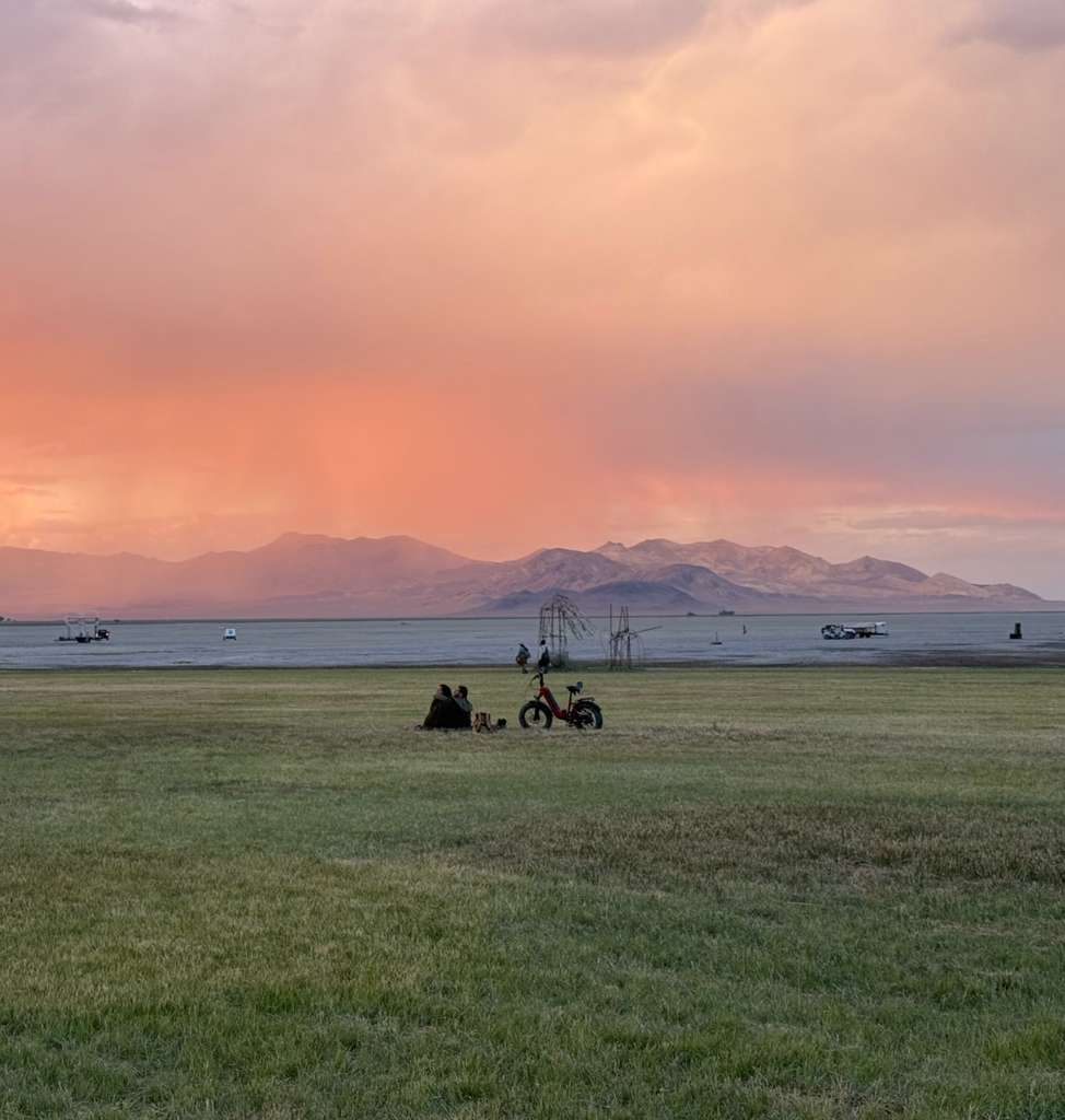 Dusk over the playa